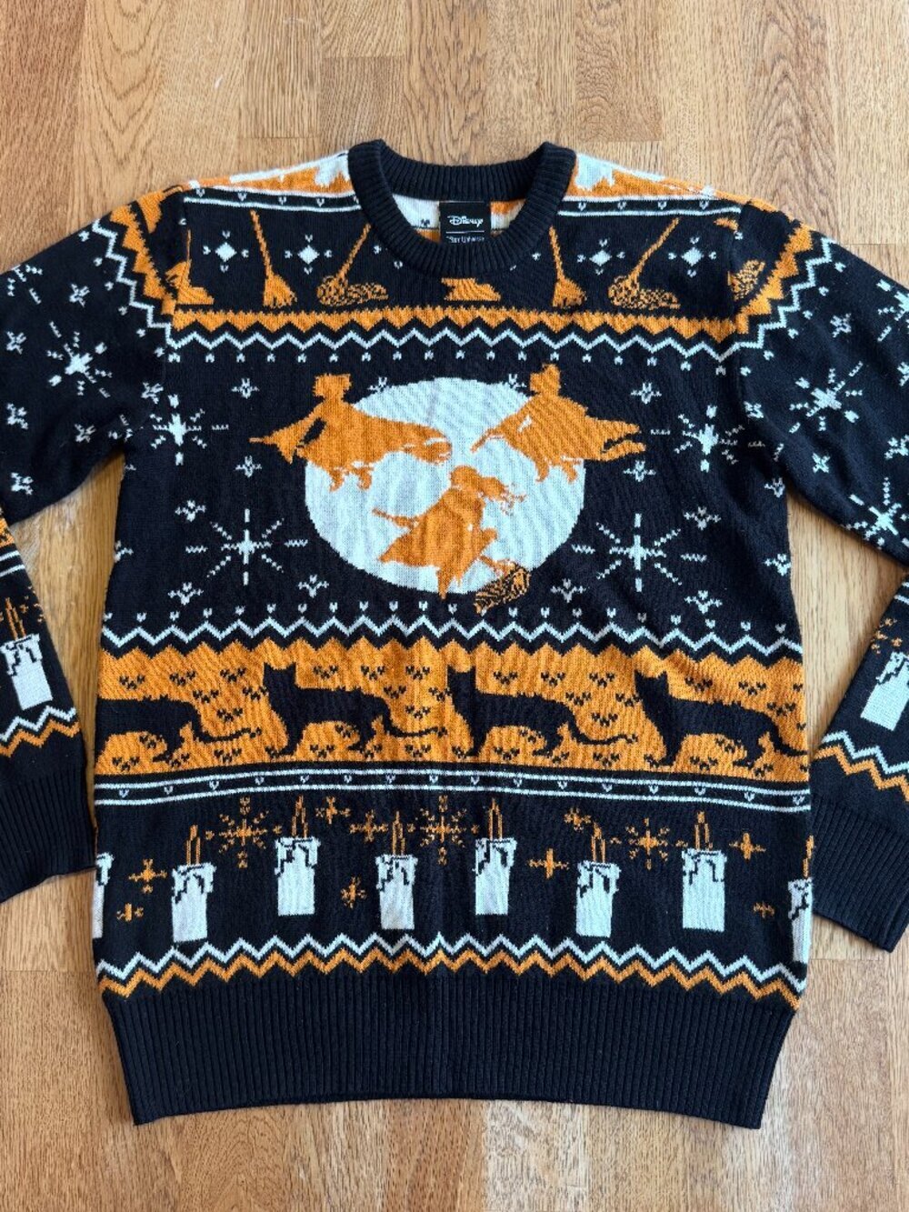 Disney Hocus Pocus Fair Isle Sweater Halloween Witch Size XS